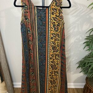 Bohemian Multicolor Sleeveless Dress
